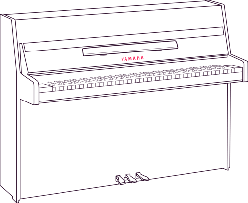 Un piano en trait